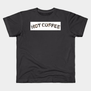 Curved Hot Coffee Kids T-Shirt